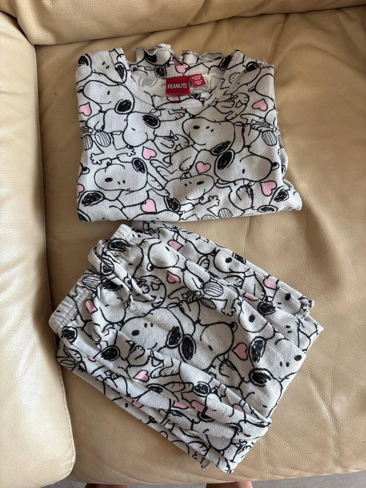 Pyjama gris Snoopy 9 ans